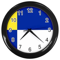 Bratislavsky Flag Wall Clock (black) by tony4urban