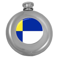 Bratislavsky Flag Round Hip Flask (5 Oz) by tony4urban