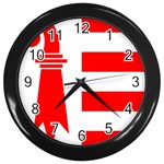 Canton Jura Wall Clock (Black) Front