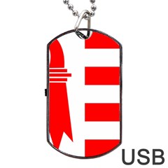 Canton Jura Dog Tag Usb Flash (one Side) by tony4urban