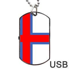 Faroe Dog Tag Usb Flash (one Side) by tony4urban