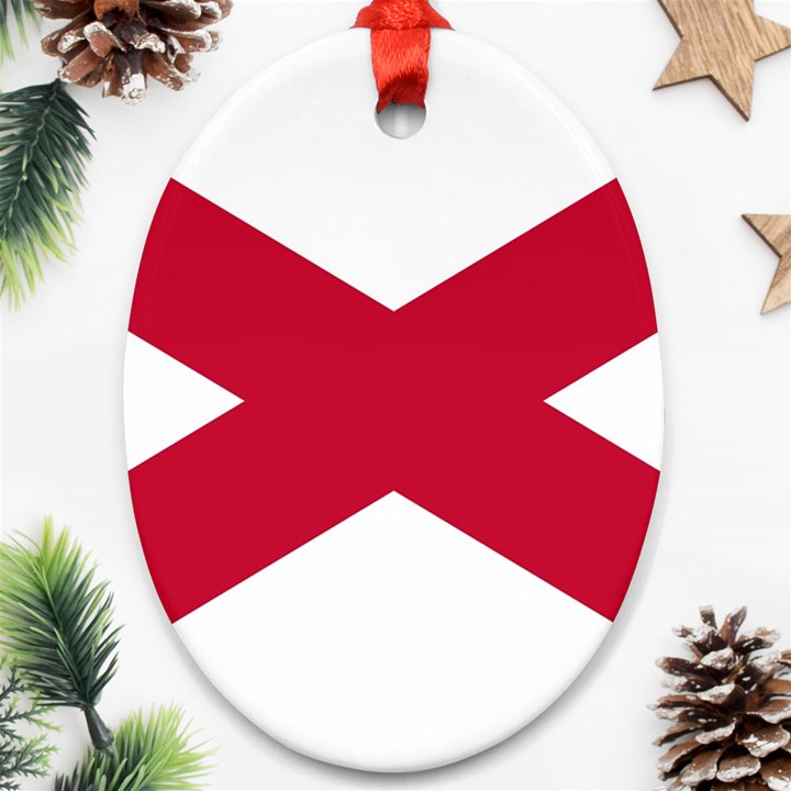 Anglo Irish Flag Ornament (Oval)