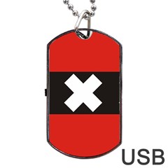 Amsterdam Dog Tag Usb Flash (one Side) by tony4urban