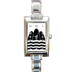 Gozo Malta Flag Rectangle Italian Charm Watch by tony4urban