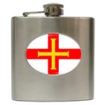 Guernsey Hip Flask (6 oz) Front