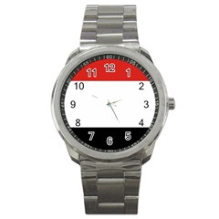 Kujawsko-pomorskie Flag Sport Metal Watch by tony4urban