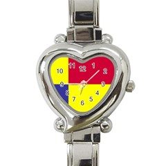 Kosicky Flag Heart Italian Charm Watch by tony4urban