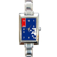 French Southern Territories Rectangle Italian Charm Watch by tony4urban