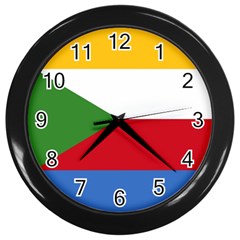 Comoros Wall Clock (black) by tony4urban