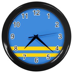 Aruba Wall Clock (black) by tony4urban