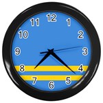 Aruba Wall Clock (Black) Front