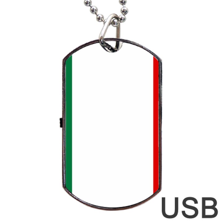 Italy Dog Tag USB Flash (One Side)