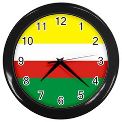 Lubuskie Flag Wall Clock (black) by tony4urban