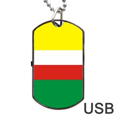 Lubuskie Flag Dog Tag Usb Flash (one Side) by tony4urban