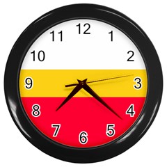 Malopolskie Flag Wall Clock (black) by tony4urban