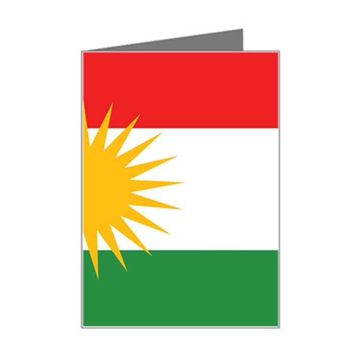 Kurdistan Flag Mini Greeting Card