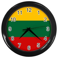 Lithuania Wall Clock (black) by tony4urban