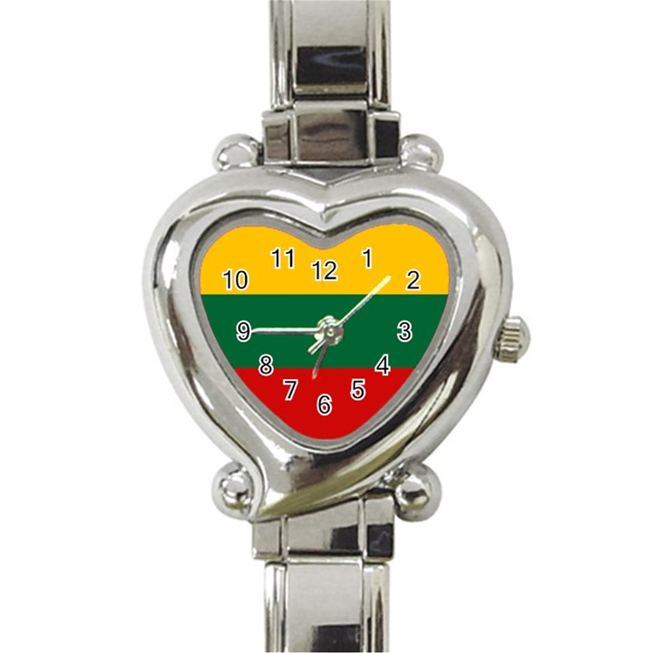 Lithuania Heart Italian Charm Watch