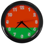 Belarus Wall Clock (Black) Front