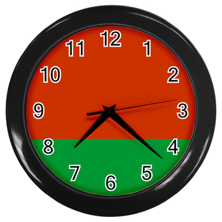 Belarus Wall Clock (Black)