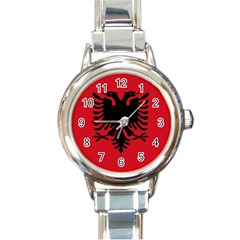 Albania Round Italian Charm Watch by tony4urban