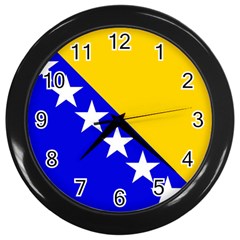 Bosnia And Herzegovina Wall Clock (black) by tony4urban