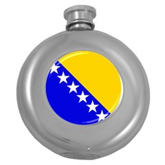 Bosnia And Herzegovina Round Hip Flask (5 Oz) by tony4urban