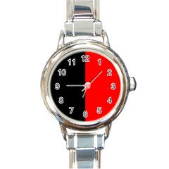 Namur Flag Round Italian Charm Watch by tony4urban