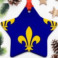 Ile De France Flag Star Ornament (two Sides) by tony4urban