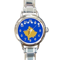 Kosovo Round Italian Charm Watch by tony4urban