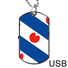 Frisian Flag Dog Tag Usb Flash (one Side) by tony4urban