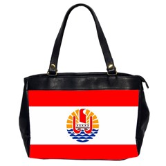 French Polynesia Oversize Office Handbag (2 Sides) by tony4urban