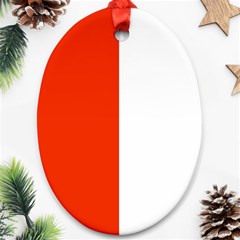 Derry Flag Oval Ornament (two Sides) by tony4urban