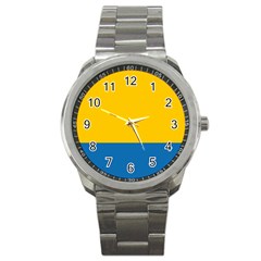 Opolskie Flag Sport Metal Watch by tony4urban