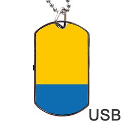 Opolskie Flag Dog Tag Usb Flash (two Sides) by tony4urban