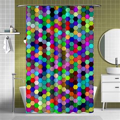 Background Color Shower Curtain 48  X 72  (small)  by artworkshop