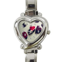 Valentine Day Heart 3d Heart Italian Charm Watch by artworkshop