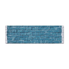 White And Blue Brick Wall Sticker Bumper (100 Pack) by artworkshop