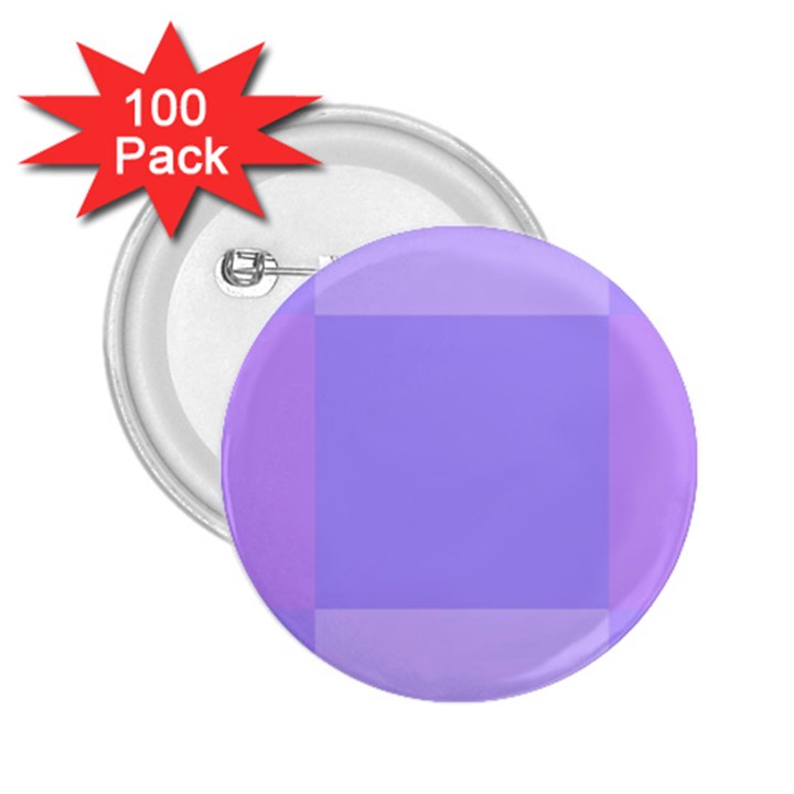 Pixel Plaid Lilac Lavender Mauve Violet Purple  2.25  Buttons (100 pack) 