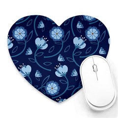 Flower Heart Mousepad by zappwaits