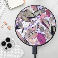 Leaves  Wireless Fast Charger(black) by DinkovaArt