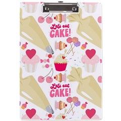 Desserts Pastries Baking Wallpaper A4 Acrylic Clipboard by Ravend