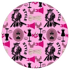 Fashion Girl Newyork Bts Nft Round Trivet by Ravend