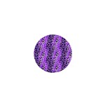 Purple Leopard  1  Mini Magnets Front