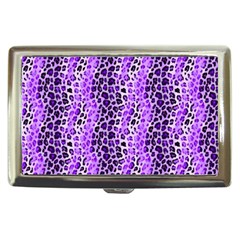 Purple Leopard  Cigarette Money Case by DinkovaArt