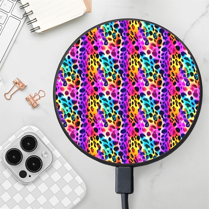 Rainbow Leopard Wireless Fast Charger(Black)