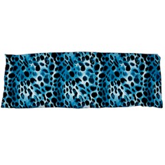 Blue Leopard Body Pillow Case (dakimakura) by DinkovaArt