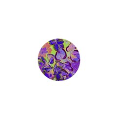 Purple Leaves 1  Mini Magnets by DinkovaArt