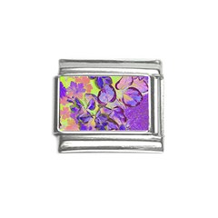 Purple Leaves Italian Charm (9mm) by DinkovaArt