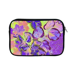 Purple Leaves Apple Ipad Mini Zipper Cases by DinkovaArt